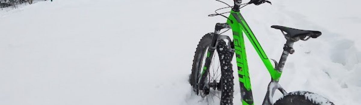 Winter mountain bike in Austria