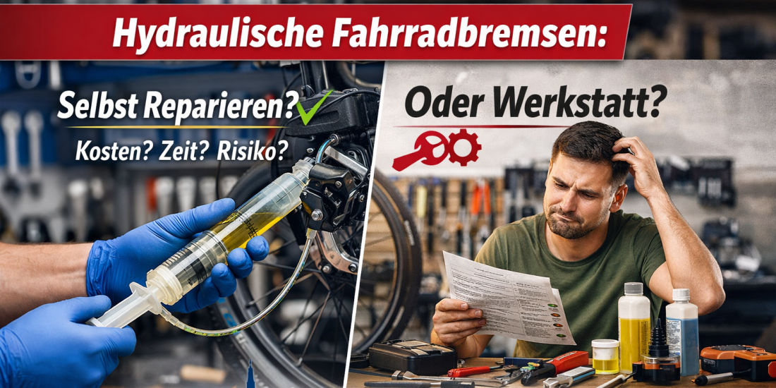 Hydraulische Fahrradbremsen – selber reparieren oder in die Werkstatt geben?