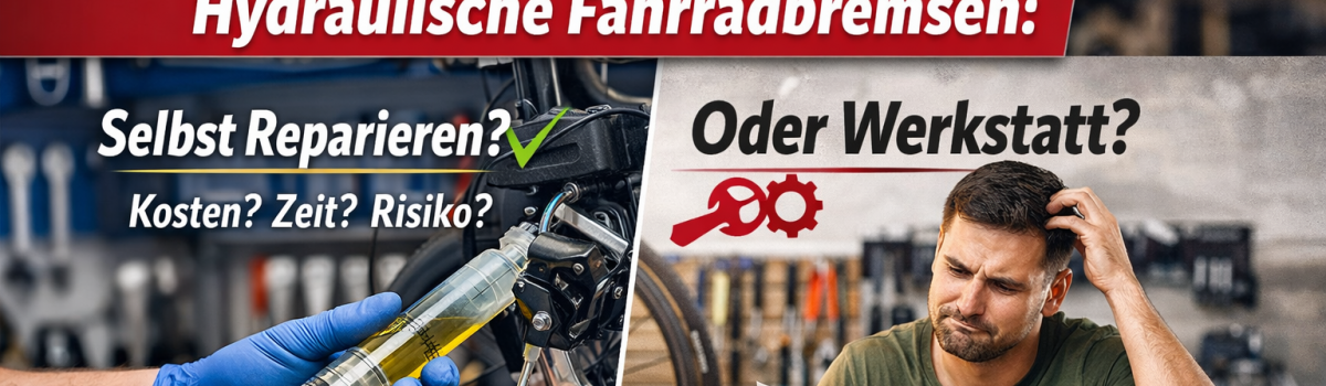 Hydraulische Fahrradbremsen – selber reparieren oder in die Werkstatt geben?