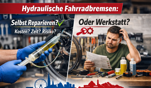 Hydraulische Fahrradbremsen – selber reparieren oder in die Werkstatt geben?