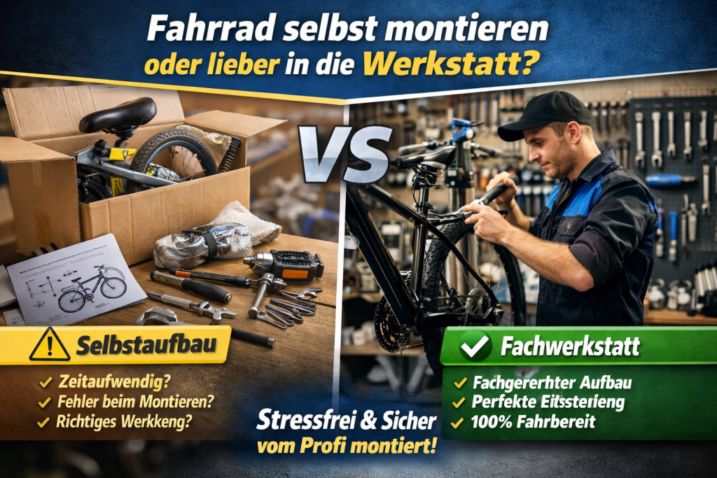 Fahrrad online gekauft: Selbst montieren oder lieber in die Werkstatt bringen?