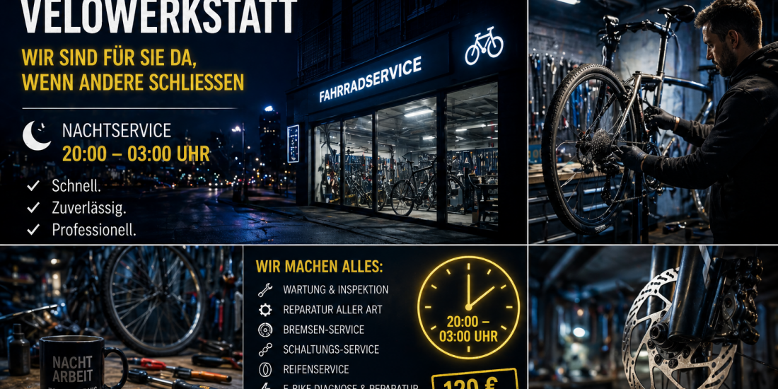 Bikeservice in Wien – Notfall Fahrradservice außerhalb der Öffnungszeiten