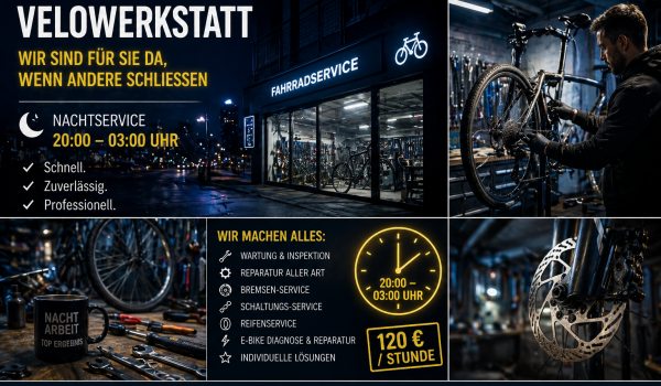 Bikeservice in Wien – Notfall Fahrradservice außerhalb der Öffnungszeiten